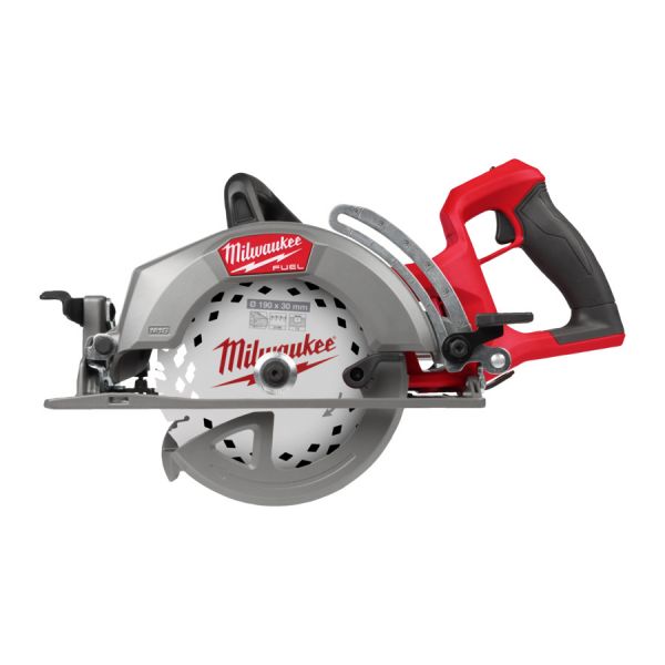 Пила дискова ручна акумуляторна з заднім руків'ям MILWAUKEE M18 FCSRH662-0, Ø190мм