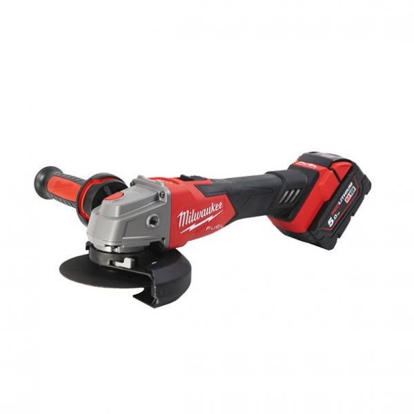 Шліфмашина кутова акумуляторна MILWAUKEE, M18 FSAG125XB-502X, діаметр 125мм (+2 акумулятори, зарядний пристрій, захисний кожух,