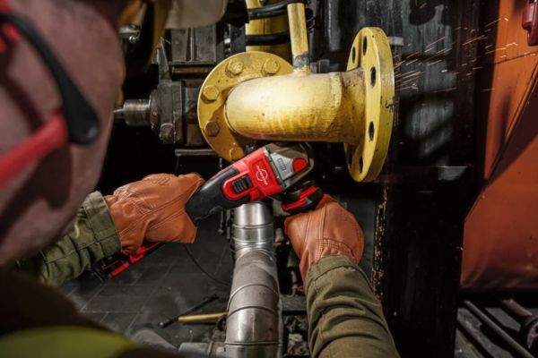 Шліфмашина кутова акумуляторна MILWAUKEE, M18 FSAG125XB-502X, діаметр 125мм (+2 акумулятори, зарядний пристрій, захисний кожух,
