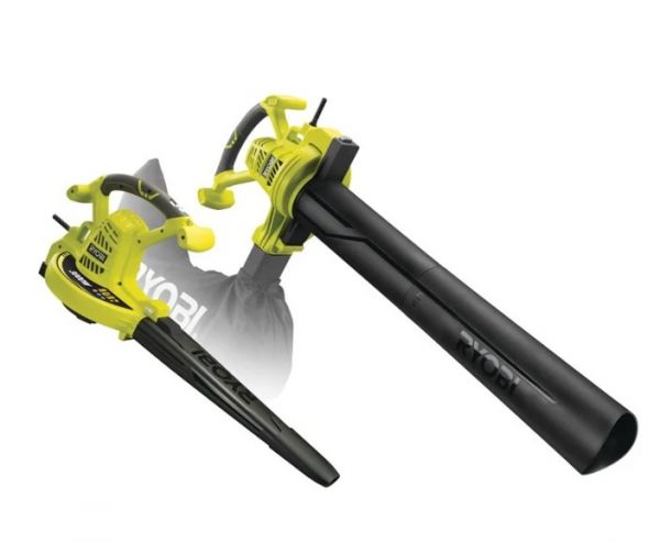 Повітродувка-пилосос садова RYOBI RBV3000CSV, 3000Вт (14 м?/хв) (+ Насадка для високошвидкісного збирання, мішок для листя об'єм