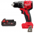 Дриль-шуруповерт акумуляторна безщіткова ударна MILWAUKEE M18 BLPDRC-0 (60Нм) (каркас) + M18 B2 подарунок