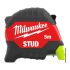 Рулетка магнітна MILWAUKEE, STUD (Gen 3), 5м (33мм)
