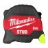 Рулетка магнітна MILWAUKEE, STUD (Gen 3), 8м (33мм)