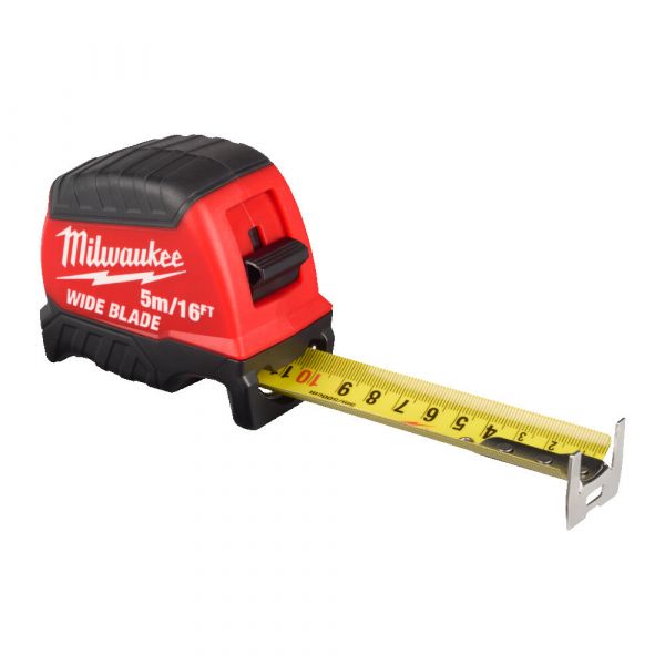 Рулетка WIDE BLADE MILWAUKEE (Gen2), (полотно 35мм), 5м/16фт