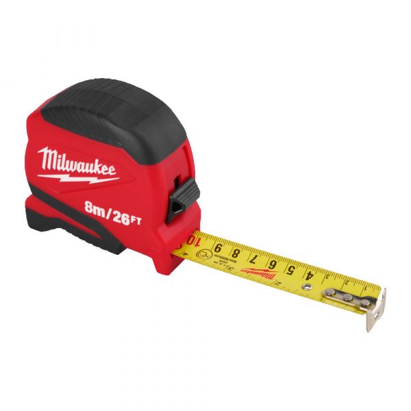 Рулетка Pro Compact MILWAUKEE (Gen 2), 8м/26фт, (25мм)