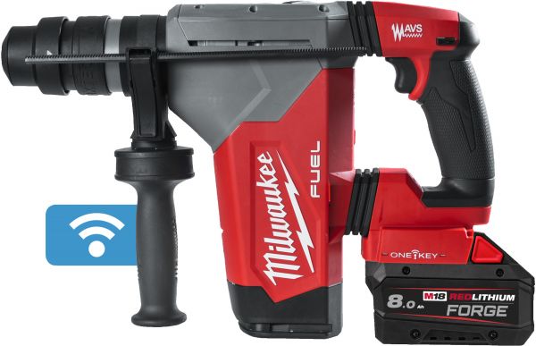 Перфоратор акумуляторный SDS-PLUS MILWAUKEE M18 ONEFHPX-802X (5,0Дж)(ЗП+2Х8Аг+HDкейс)