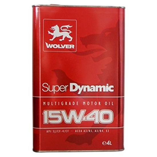 Масло моторное Super Dynamic SAE 15W-40 Wolver - 4 л