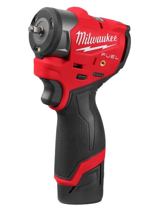 Гайковерт акумуляторний безщітковий 1/4'' MILWAUKEE, M12 FSCIWF14-252X, 136Нм, з кільцем (зарядний пристрій С12 С, 2 акумулятори
