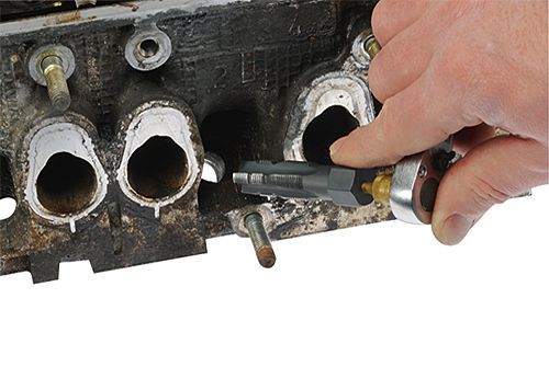 Комплект для ремонту різьби свічок запалювання M14x1.25, шестигранні мітчики SP, 9.5 / 11.2 / 12.7 / 17.5мм, пластиковий кейс