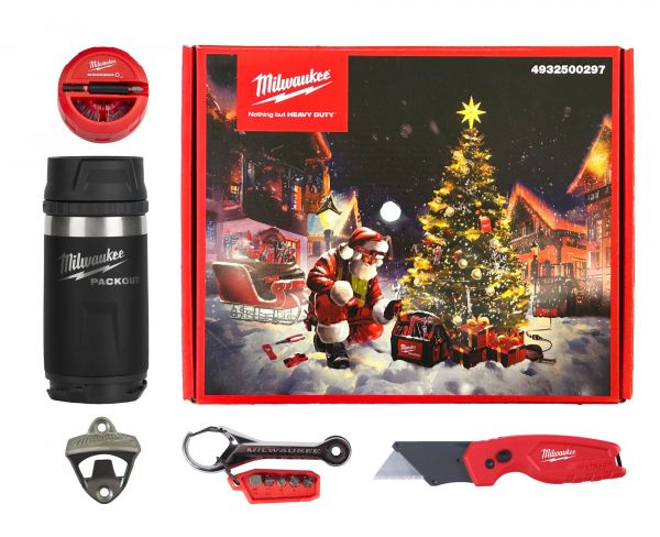Набір ручного інструменту MILWAUKEE Christmas Promo 2025 (відкривачка TOOLGUARD (4932500164), компактний ніж Fastback (493247135