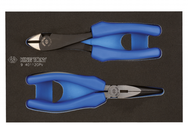 Набір шарнірно-губцевого інструменту 2 предмети (EVA FOAM) KING TONY