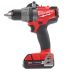 Дриль-шуруповерт акумуляторна безщіткова MILWAUKEE M18 FDD-202 крутний момент 135Нм (зарядний пристрій, 2 акумулятора 18В 2Аг, п