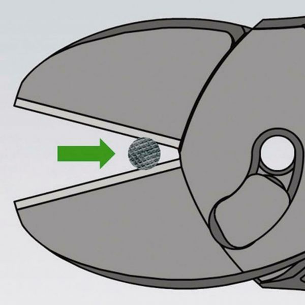 Кусачки бокові (бокорізи) особливої потужності TwinForce, діаметр 4,0мм, 180мм KNIPEX 73 71 180 BK, фосфатовані