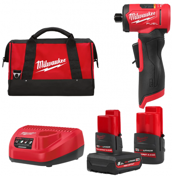 Шліфмашина кутова цангова акумуляторна MILWAUKEE, M12 FDGA2-522B, діаметр цанг 6/8мм (зарядний пристрій С12 С, 1 акумулятор М12