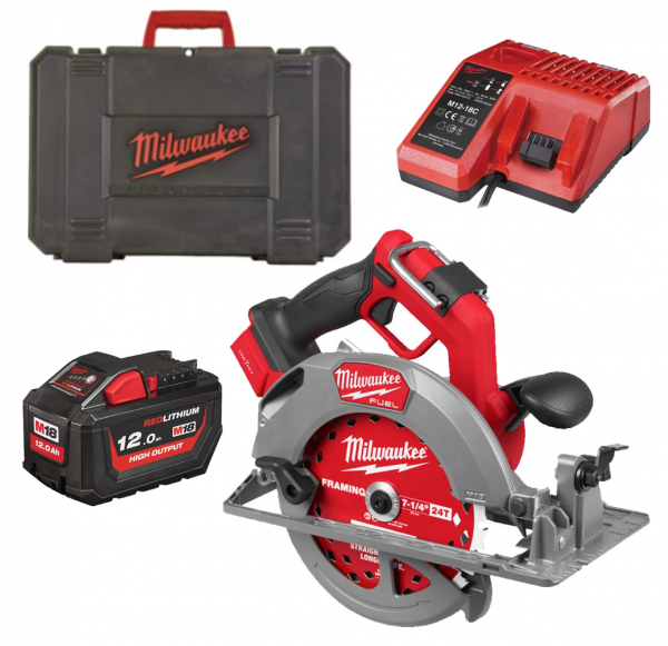 Пила дискова ручна акумуляторна MILWAUKEE M18 FCSO190GR-121C ONEKEY, діаметр 190мм (зарядний пристрій М12-18 FC, 1 акумулятор M1