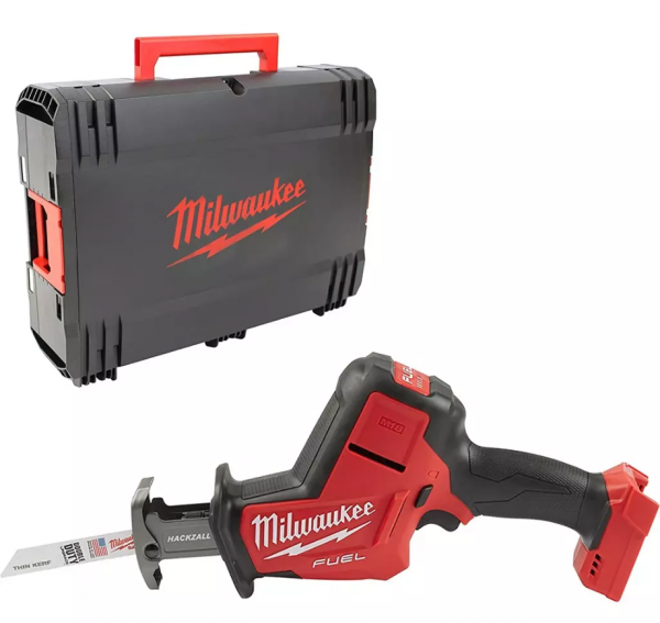 Пила шабельна акумуляторна MILWAUKEE, M18 FHZ-0X (каркас, полотно, HD кейс)