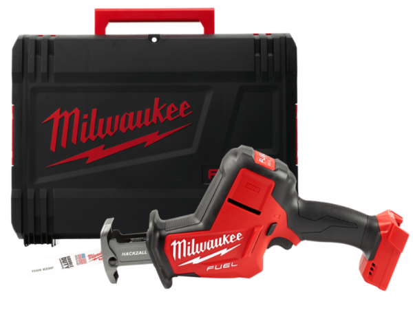 Пила шабельна акумуляторна MILWAUKEE, M18 FHZ-0X (каркас, полотно, HD кейс)