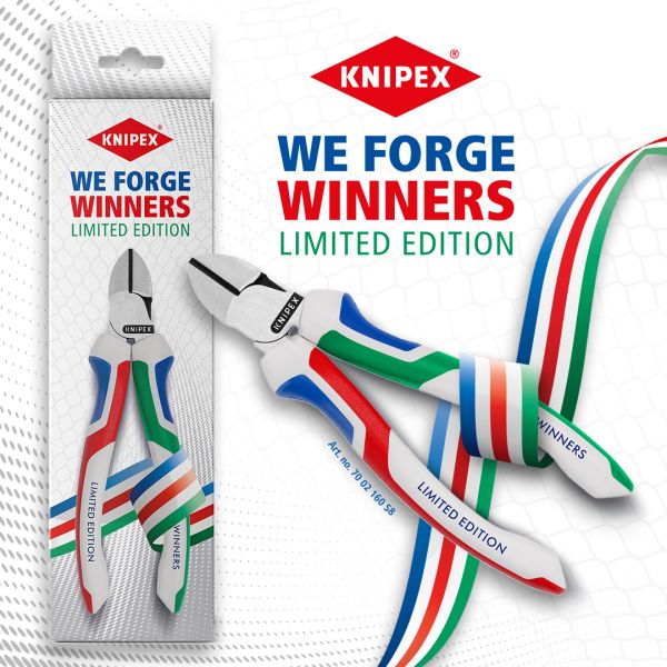 Кусачки бокові (бокорізи), Ø4,0мм, 160мм KNIPEX 70 02 160 S8, We Forge Winners 2026