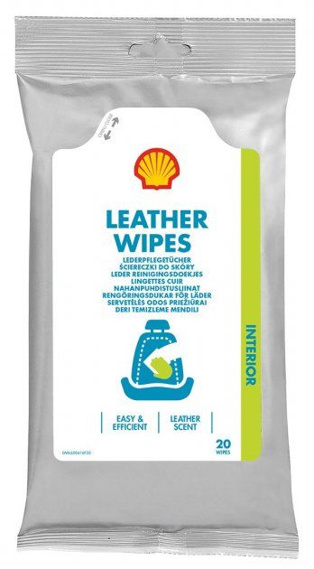 Салфетки для кожи Leather wipes Shell - 20 шт