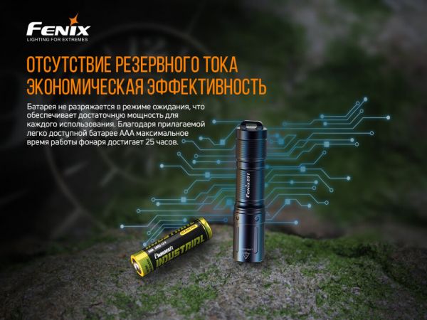 Налобний  ліхтар Fenix HM65R+ліхтар ручний Fenix E01 V2.0 у подарунок