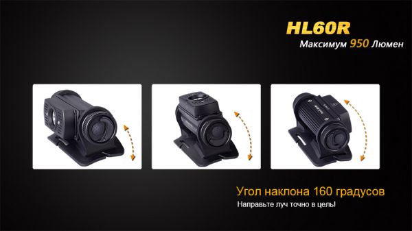 Ліхтар налобний Fenix HL60R Cree XM-L2 U2 Neutral White LED