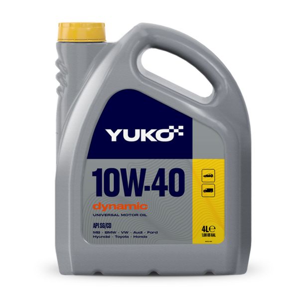 Олива моторна Dynamic 10W-40 Yuko - 4 л каністра