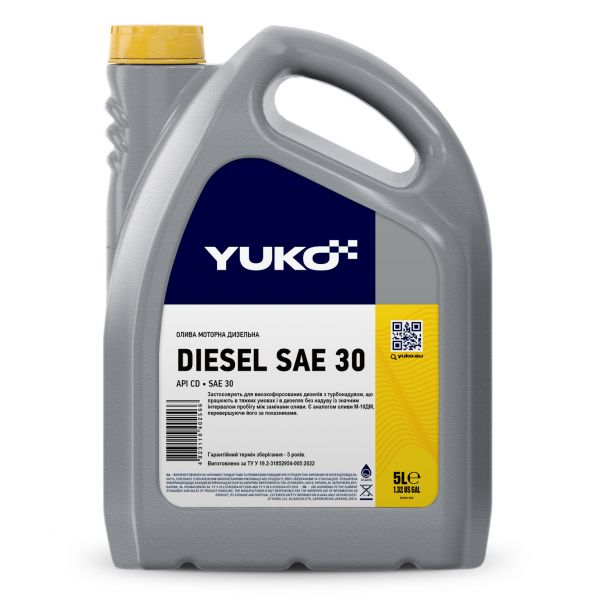 Олива моторна DIESEL AGRO SAE 30 Yuko - 5 л