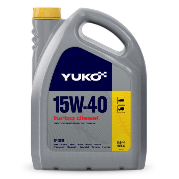Олива моторна Turbo Diesel 15W-40 Yuko - 5 л каністра