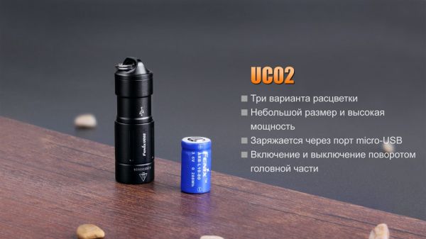 Ліхтар ручний Fenix UC02 Purple