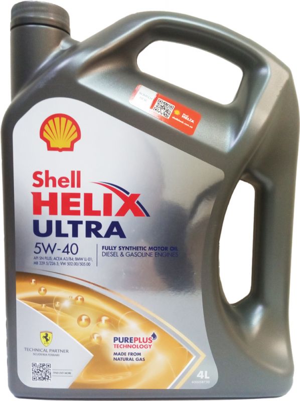 Масло моторное Helix Ultra 5W-40 Shell - 5 л