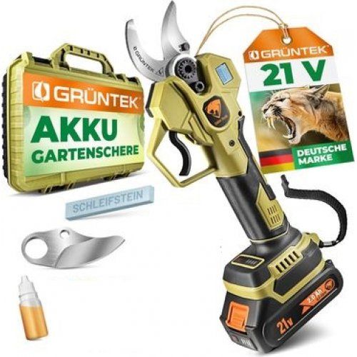 Секатор акумуляторний GRUNTEK Li-Ion 21V 2Ah