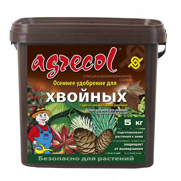 Осеннее удобрение для хвойных растений Agrecol - 5 кг