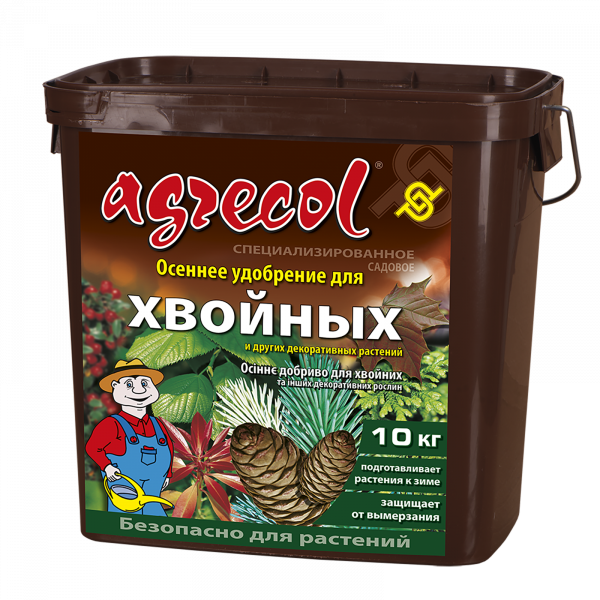 Осеннее удобрение для хвойных растений Agrecol - 10 кг