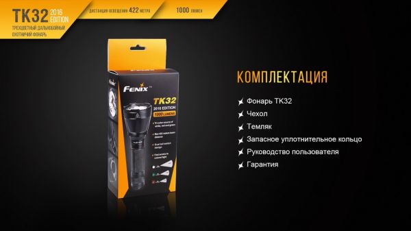 Ліхтар ручний Fenix TK32 2016