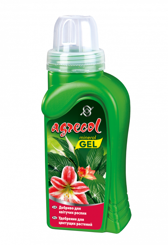 Добриво для квітучих рослин (мінеральний гель) Agrecol - 0,5 л