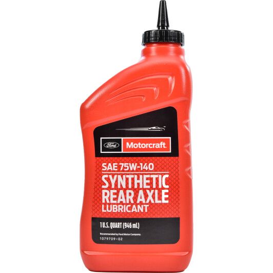 Олива MOTORCRAFT SAE 75W-140 Synthetic Rear Axle Lubricant, 1qt. XY75W140-QL