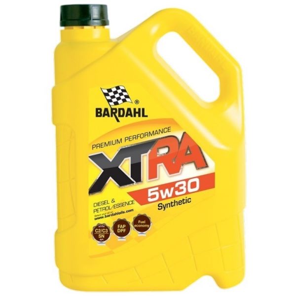 Олива BARDAHL XTRA 5W30 5л. API SN, BMW LONGLIFE-04, MB 229.51/MB 229.52, GM/OPEL DEXOS 2, VW 505.01 34113 (3)