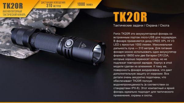 Ліхтар ручний Fenix TK20R+CL05 рожевий