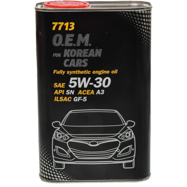 Олива моторна Korean Cars 5W-30 Metal Mannol - 1 л