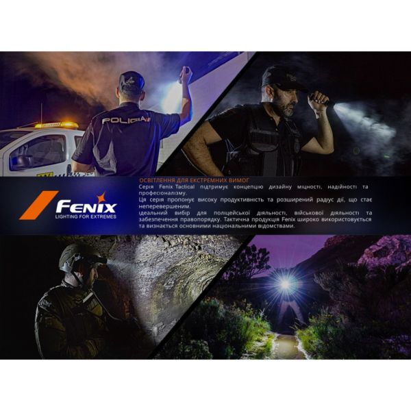 Ліхтар тактичний ручний Fenix PD35R ACE LED 2000 лм + наключний ліхтар CL01 (чорний)  | Лімітована серія