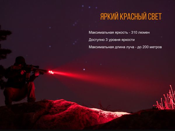 Ліхтар ручний Fenix TK25 Red