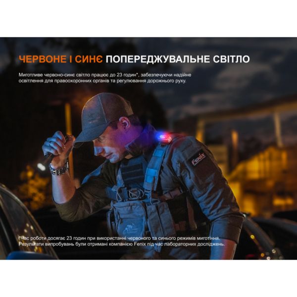Ліхтар з кліпсою Fenix E04R, чорний