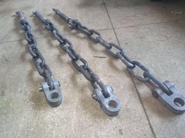 Растяжка навески в сборе Т-150 с цепью и серьгой 150.56.021А (УМТК)