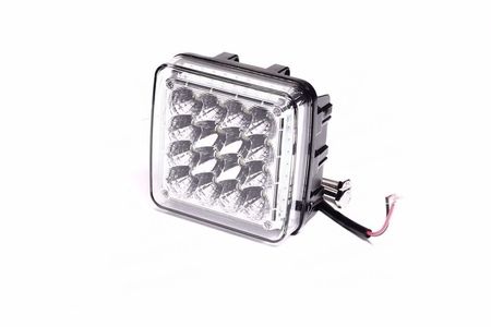 Фара LED квадр. 48W, 52 лампи, 110*107*61мм, 7500Lm гібридний промінь, 12/24V, 6000K (LITLEDA, JUBAN