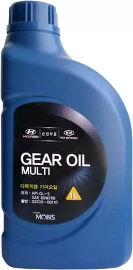 Олива Mobis Hyundai/KIA Gear Oil Multi 80W-90 GL-5, 1л. 02200-00110