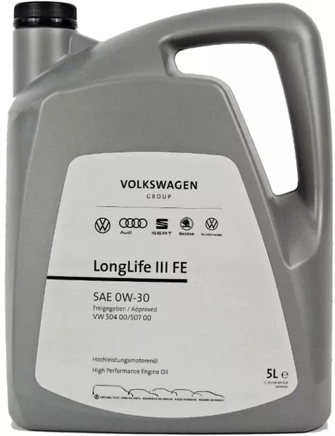 Олива VW LongLife III FE 0W-30, 5л. GS55545M4