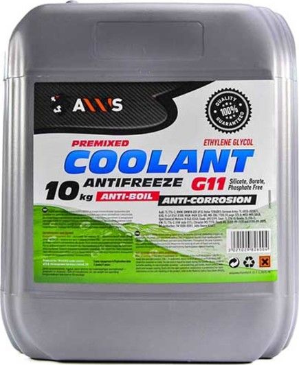 Антифриз G11 Сoolant зелений Axxis - 10 л
