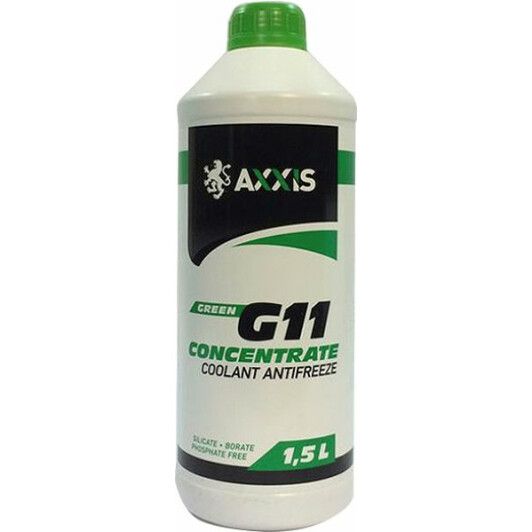 Антифриз AXXIS GREEN концентрат G11 (-80C) (Каністра 1,5л)