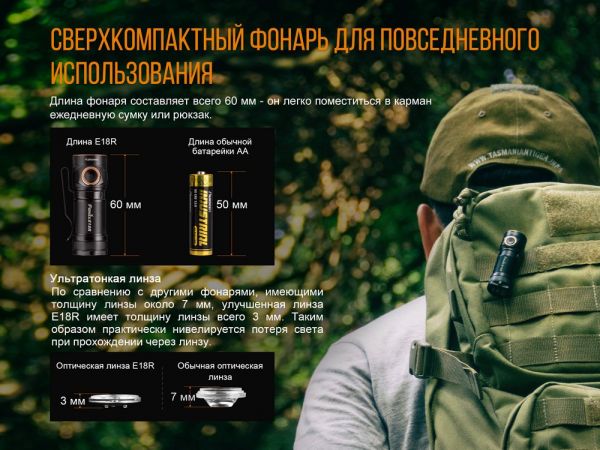 Ліхтар ручний Fenix E18R Cree XP-L HI LED