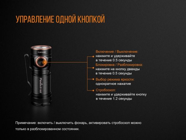 Ліхтар ручний Fenix E18R Cree XP-L HI LED